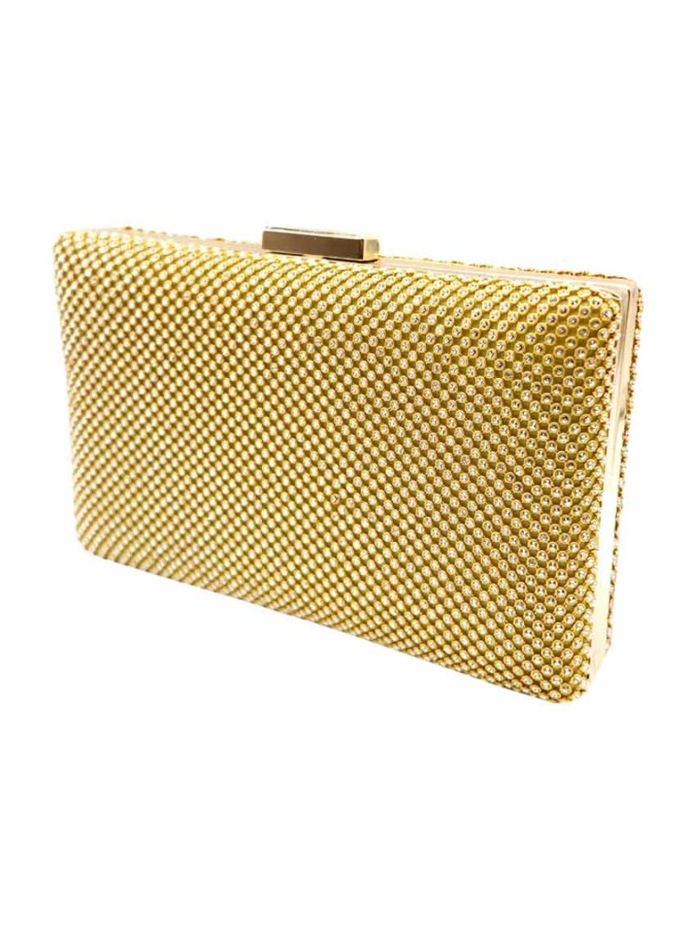 Elegant Golden Sequin Clutch