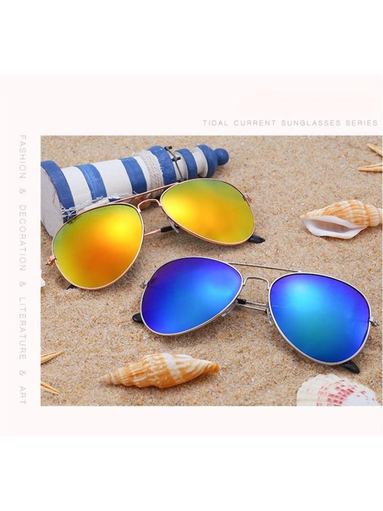 Stylish Blue Aviator Sunglasses
