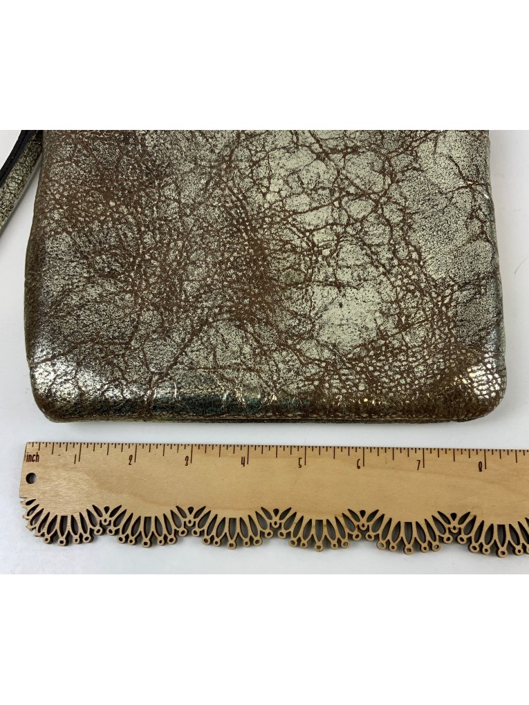 Elegant Metallic Textured Clutch