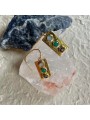 Chic Geo-Shaped Traffic Light Earrings