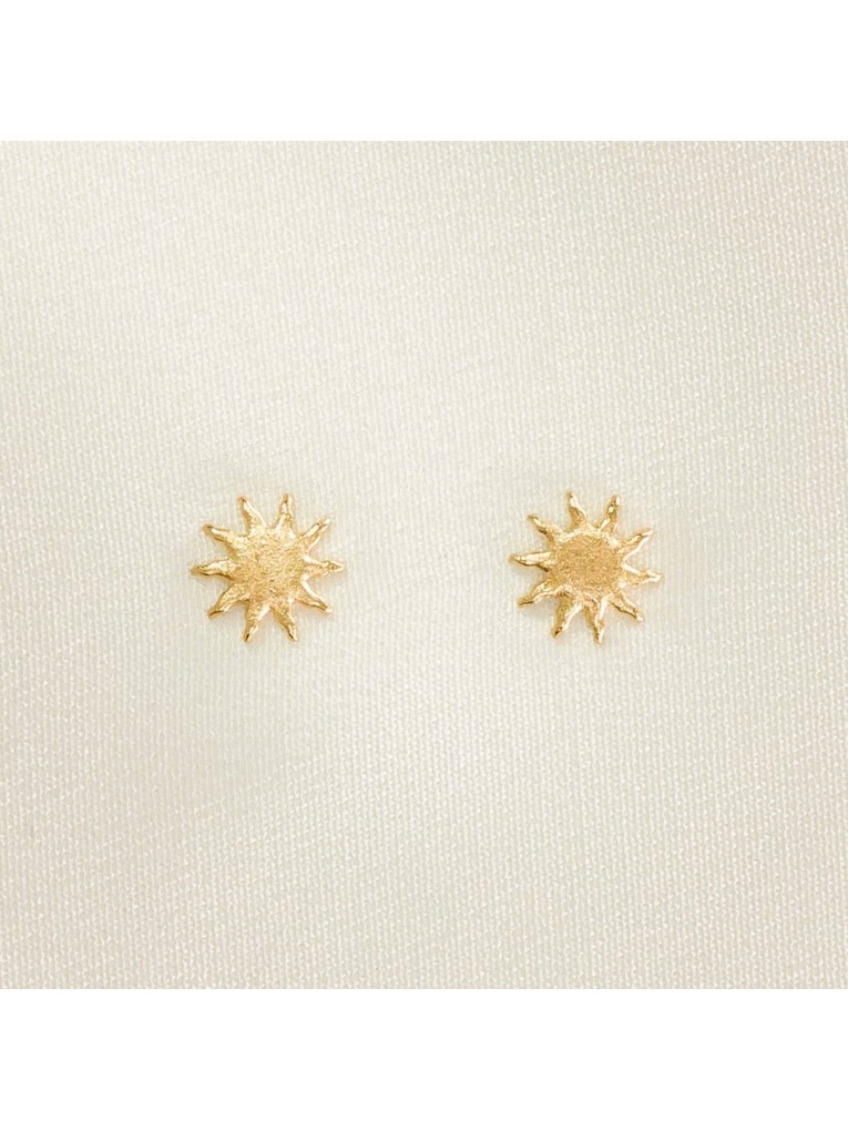 Golden Radiance Starburst Earrings