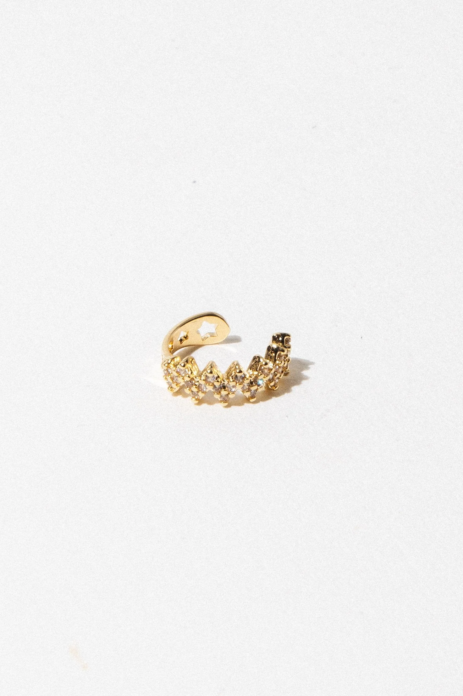 Elegant Crystal-Embellished Ear Cuff