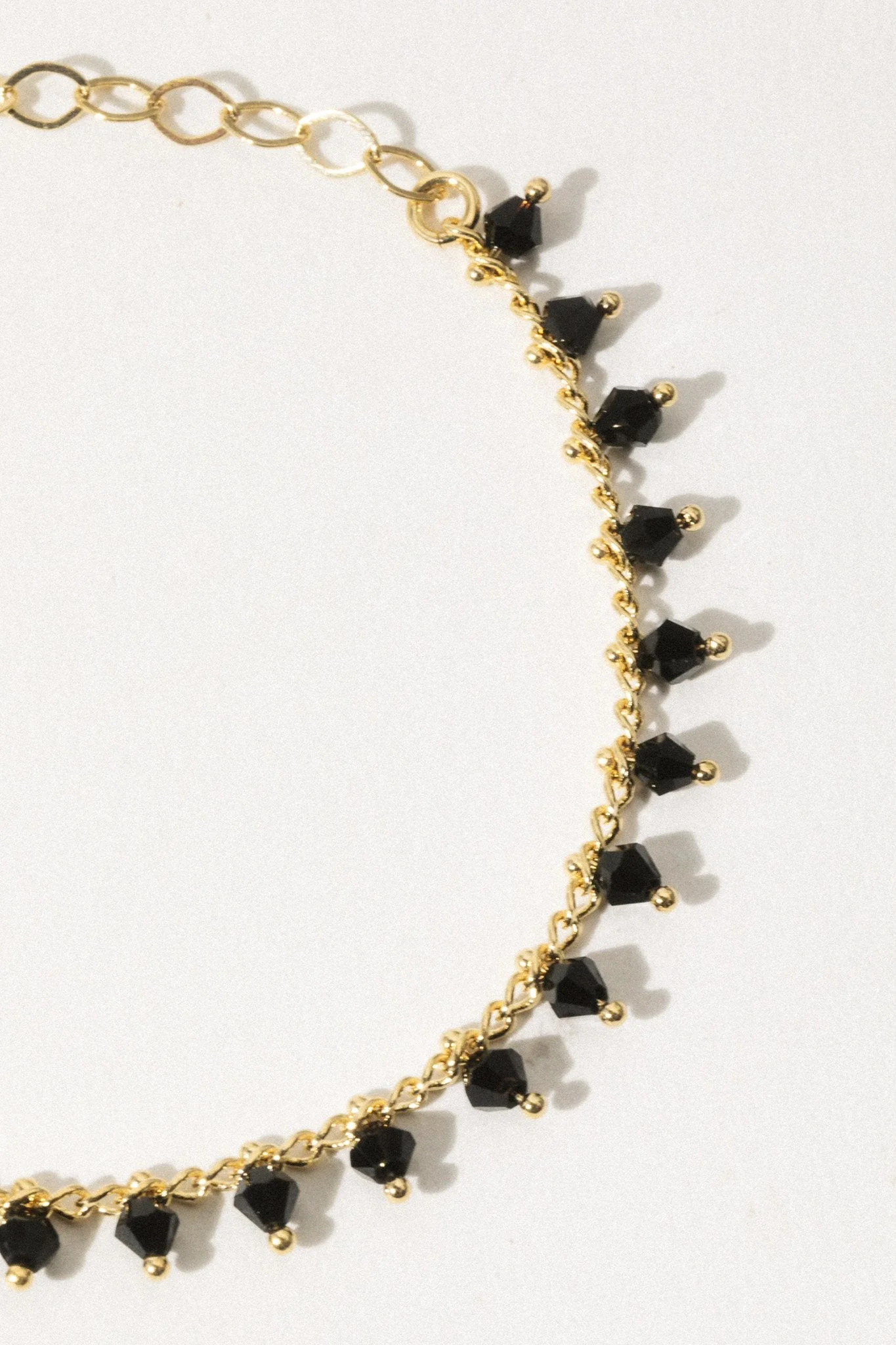 Elegant Black Beaded Bracelet